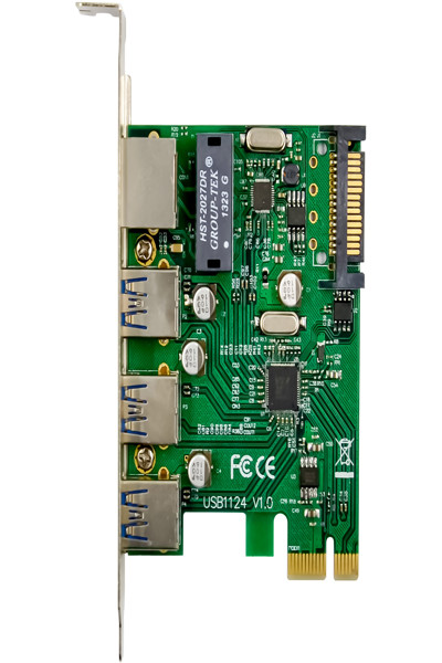InLine Gigabit USB 3.2 Combo Card PCIe x1 - 51125R