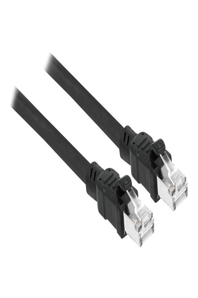 Delock Network cable RJ45 Cat.6A F/UTP with inner metal sheath 1 m - 1 m - Cat6a - F/UTP (FTP) - RJ-45 - RJ-45 - Black - 80113