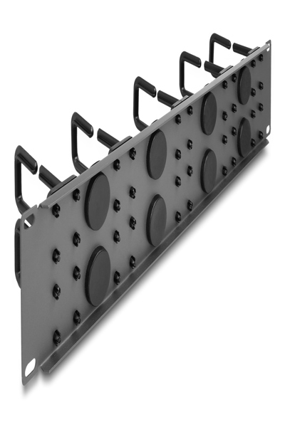 Panneau de routage de gestion des câbles en rack Delock