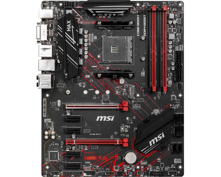 MSI B450 GAMING PLUS MAX - Motherboard - ATX - 7B86-016R