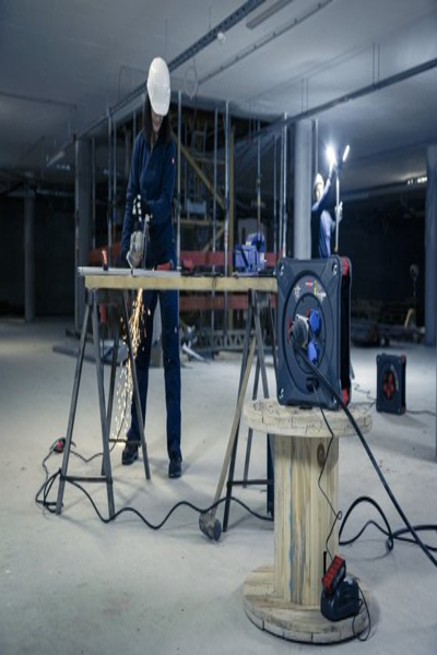 Brennenstuhl 9222300110, Svart, Blå, Röd, Plast, 3 AC-uttag, CEE, Typ E / F, Rak, 30 m - 9222300110