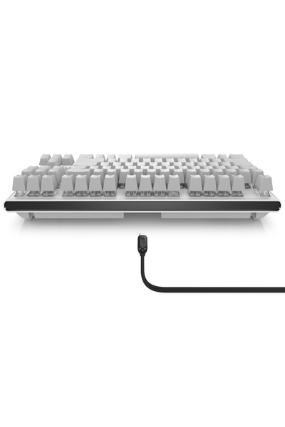 Dell Alienware AW420K - Wired - USB - Mechanical - QWERTY - RGB LED - White - AW420K-W-WW