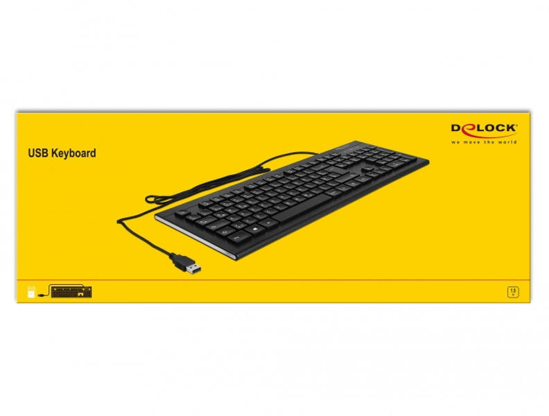 Delock USB Keyboard wired 1.5 m - 12672