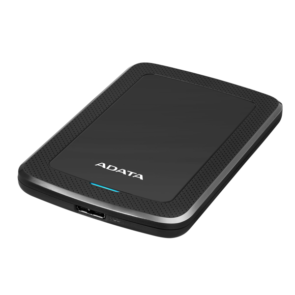 ADATA HV300 1TB extern hårddisk, USB 3.1, 256-bit AES - AHV300-1TU31-CBK