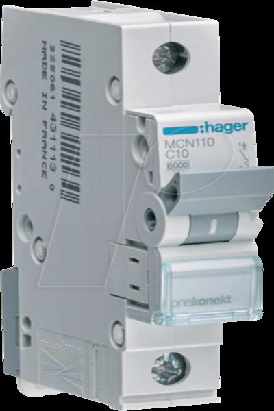 Hager MCN110 10A 1 pôle