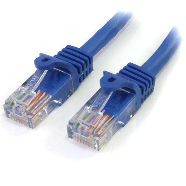StarTech 45PAT1MBL Cat5e Cable 1m - 45PAT1MBL