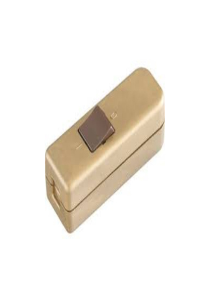 Bachmann 924.050, vippströmbrytare, 1P, guld, 250 V, 76 mm, 26 mm - 924050