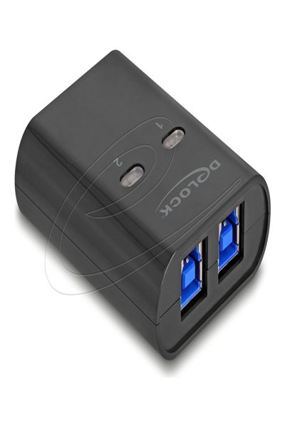 Delock USB-switch - 5 Gbps, 2 datorer till 1 enhet - 11508