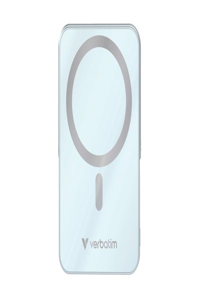 Verbatim Power Bank mit StandfuÃƒÅ¸ mag.wireless 10000mA blau 32266 - Charger - Lithium-Polymer - 32266