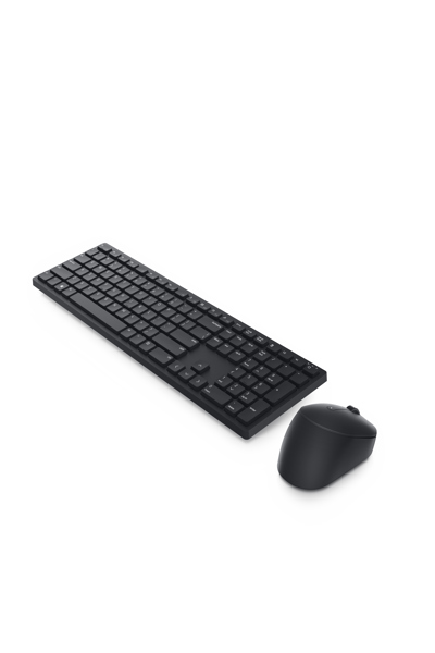 Dell KM5221W - Full-size (100%) - Wireless - RF Wireless - AZERTY - Black - Mouse included - KM5221WBKB-BEL