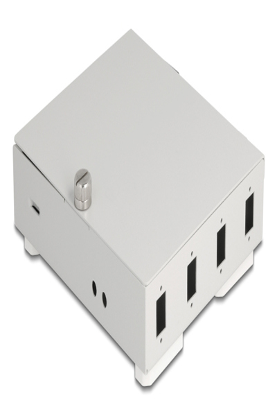 Delock Fiber Optic Wall Box 4 x SC Simplex LC Duplex Metal