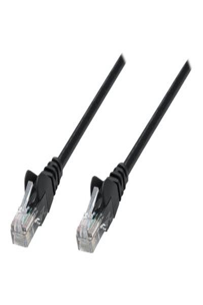 Intellinet Network Patch Cable - Cat6 - 0.25m - Black - CCA - U/UTP - PVC - RJ45 - Gold Plated Contacts - Snagless - Booted - Lifetime Warranty - 0.25 m - Cat6 - U/UTP (UTP) - RJ-45 - RJ-45 - Black - 739917
