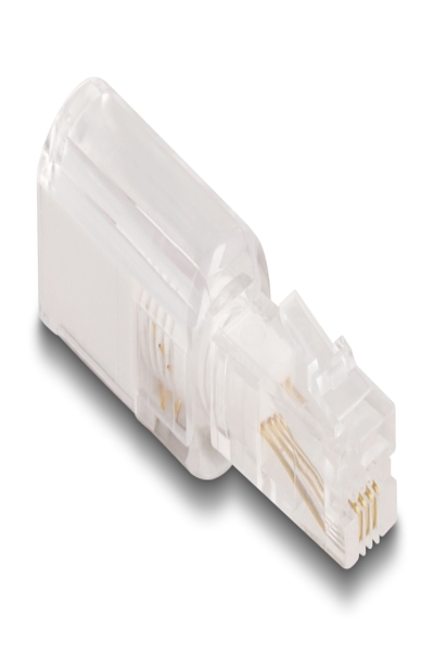 Delock Phone adaptor - RJ-10 (P) to RJ-10 (R) rotating - 88169