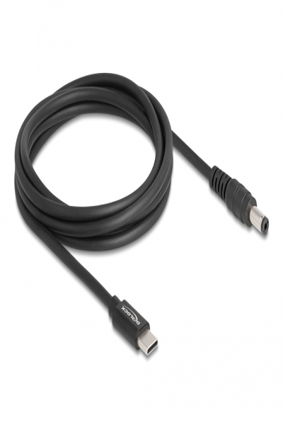 Delock Power cable - 24 pin USB-C (M) to DC jack 5.5 x 2.1 mm (M) - 87977