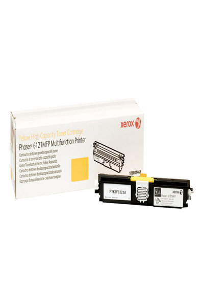 Xerox Genuine Phaser 6121MFP Yellow Toner Cartridge (2,600 pages) - 106R01468 - 2600 pages - 2600 pages - Yellow - 1 pc(s)