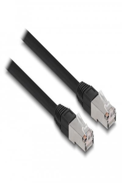 Delock RJ45 Network Cable Cat.6A S/FTP PE Outdoor 10 m black - 10 m - Cat6a - S/FTP (S-STP) - RJ-45 - RJ-45 - Black - 80130