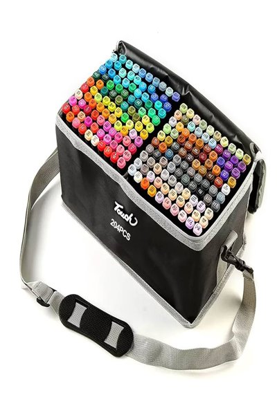 Extralink - Kit de 204 marqueurs à alcool à double pointe