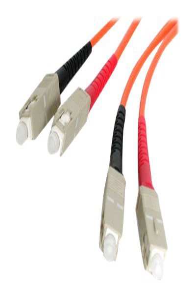 StarTech.com 2m SC to SC OM1 Multimode Fiber Optic Cable - FIBSCSC2