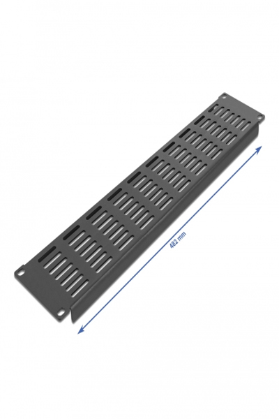 Delock Rack panel - black - 2U - 66680