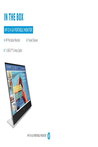 HP E-Series E14 G4 - 35.6 cm (14") - 1920 x 1080 pixels - Full HD - LED - 5 ms - White - 1B065AA#ABB