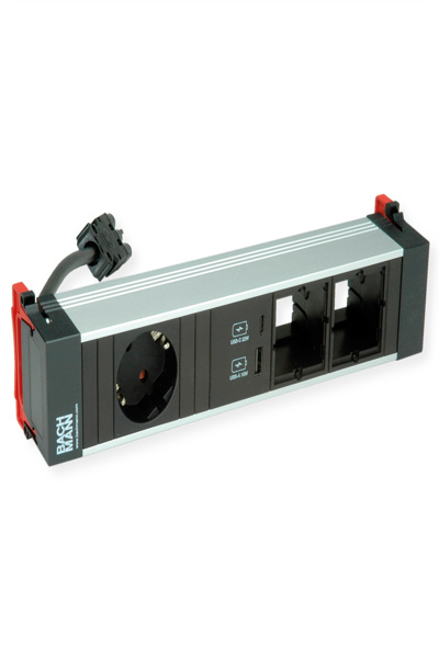 Bachmann POWER FRAME Medium 1x CEE7/7 2xCM 1xUSB A/C Charger