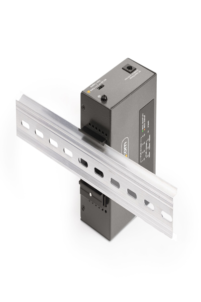 StarTech.com 4-portars Multi-Gigabit PoE++-injektor, 5/2.5G Ethernet (NBASE-T), PoE/PoE+/PoE++ (802.3af/802.3at/802.3bt), 160 watt strömförbrukning, vägg-/DIN-skenamonterbar - AS445C-POE-INJECTOR