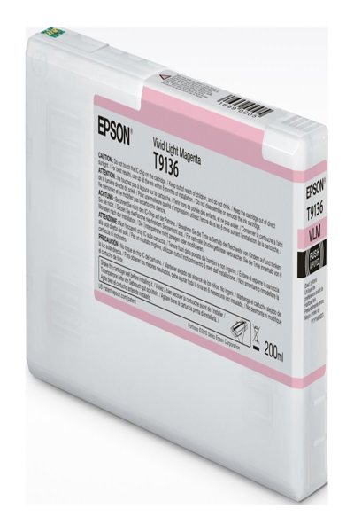 Encre magenta clair vif Epson T9136 200 ml