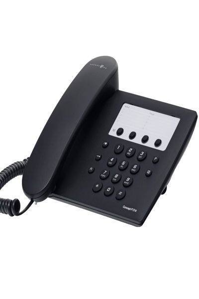 Samsung Telekom Concept P 214 - Analog telephone - Wired handset - Speakerphone - Black
