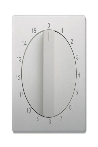 BUSCH JAEGER Zentralscheibe 1770-866-103 mit Drehknopf Edelstahl