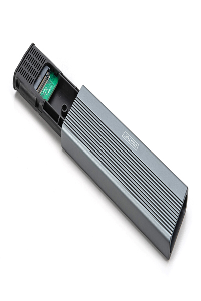 DIGITUS USB M.2 hard disk enclosure, SSD, external, NVMe, 10Gbps, USB 3.1 Gen2, aluminum, toolfree - DA-71120-1