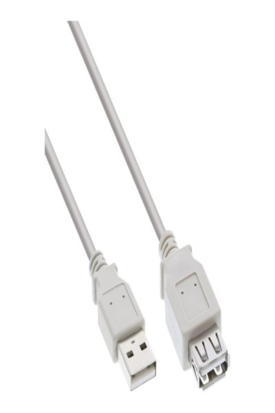 Câble d'extension USB 2.0 InLine Type A mâle/femelle - beige - 1 m
