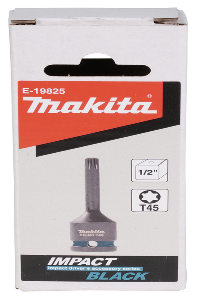 Makita Impact Black 1/2" Torx SteckschlÃƒÂ¼sseleinsatz Groesse T45 LÃƒÂ¤nge 78.0 mm
