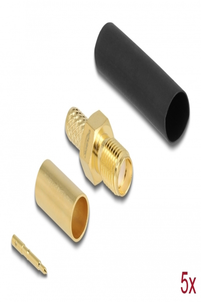 Delock Antenna connector - RP-SMA (P) crimp - 90045