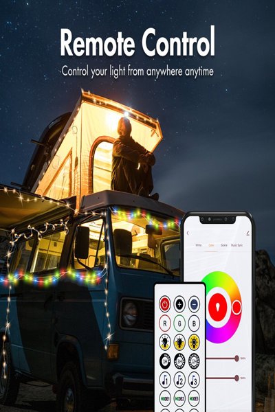 LogiLink Wi-Fi Smart RGB String Lights Fjärrkontroll Tuya 5m - SH0130