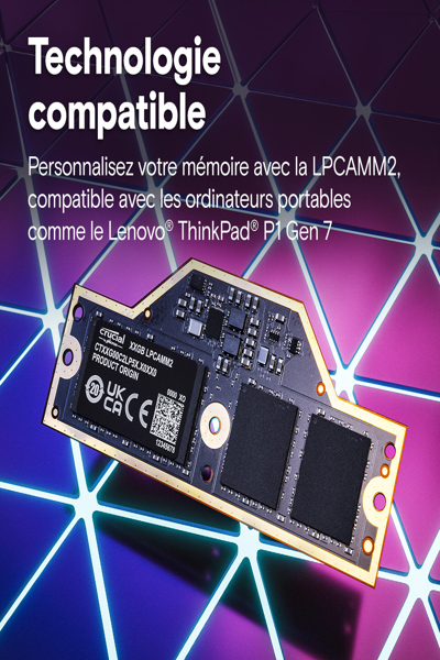 CRUCIAL CT64G75C2LP5X 64 GB LPDDR5X LPCAMM2 - CT64G75C2LP5X