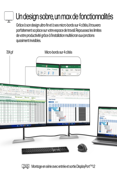 HP Series 7 Pro FHD Monitor: 24-inch (60.5 cm) Flat Screen - 8X530A5#ABB