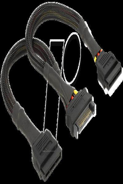 Delock Strömkabel - SATA-ström (hane) till SATA-ström (hona) - 60135