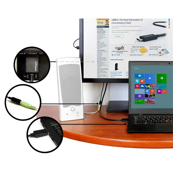 StarTech DisplayPort to VGA adapter cable with audio - 6ft (2m) - 2 m - DisplayPort - VGA (D-Sub) - Male - Male - Straight - DP2VGAAMM2M