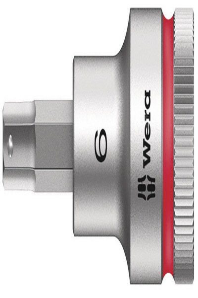 Wera 05003822001, Douille, 1/2", métrique, 1 tête(s), 6 mm, acier au chrome-vanadium