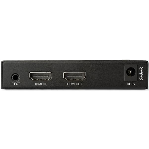 StarTech 4 Port HDMI Video Switch - 3x HDMI & 1x DisplayPort - 4K 60Hz - Video/Audio Switch - 3 x HDMI + 1 x DisplayPort - Desktop (VS421HDDP) - VS421HDDP
