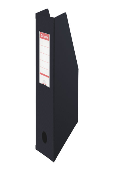Esselte Leitz Stehsammler Standard A4 Pappe schwarz B 100 mm mit PVC-Folie umschweisst