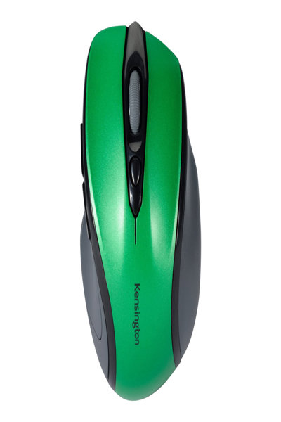 Kensington Pro Fit Wireless Mouse - Mid Size - Emerald Green - Right-hand - Optical - RF Wireless - 1600 DPI - Green - K72424WW
