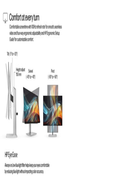HP Series 7 Pro WUXGA Monitor: 24-inch (724pn), 61 cm - 8X534AT