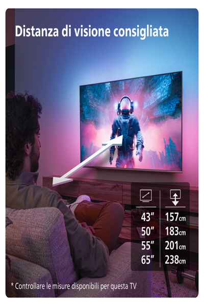 Philips TV 43PUS8009 12 LED 4K Ambilight 43PUS8009/12 - Flat Screen - 109.2 cm - 43PUS8009/12