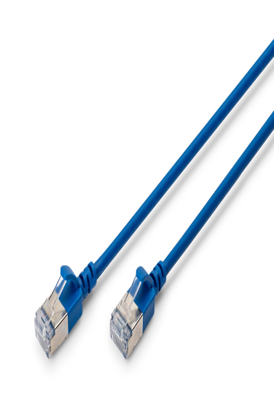 DIGITUS CAT 6A F-FTP Slim patch cable, 5m, blue