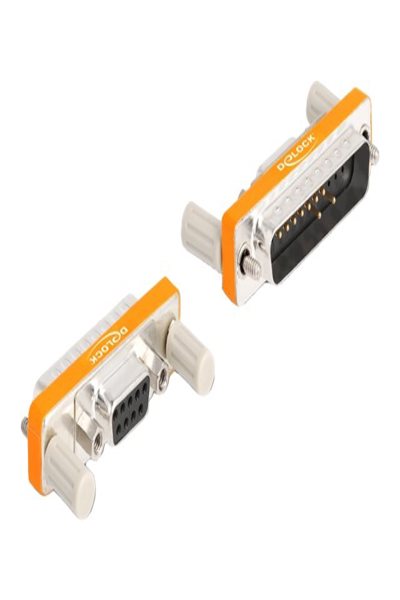 Adaptateur série Delock - DB-9 (M) avec écrous vers DB-25 (M) vissable