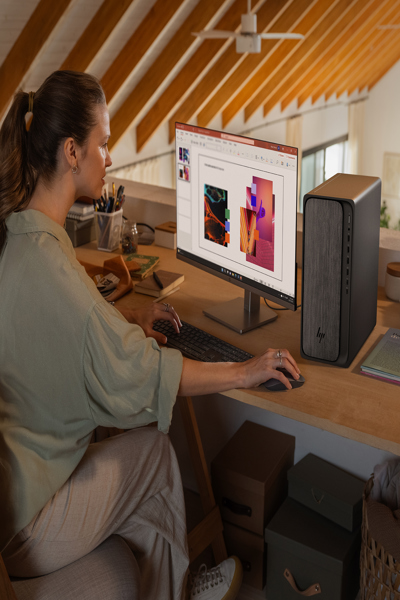 HP Omnidesk Desktop PC M02-0173ng: AMD Ryzen 7-8700G, 16GB DDR5 - BK2K4EA