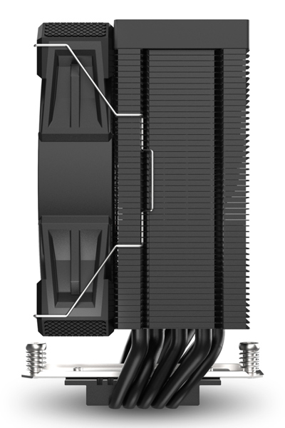 Sharkoon A50 Air Cooler 12cm Black - 4044951042012