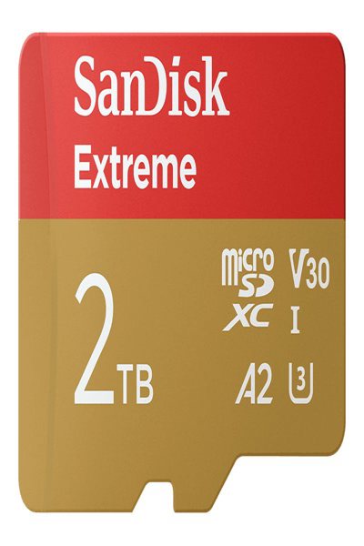 SanDisk Extreme - Flashminneskort (microSDHC till SD-adapter ingår) - SDSQXAV-2T00-GN6MA
