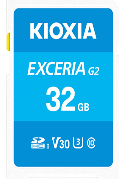 Carte mémoire MicroSDHC UHS-I Classe 10 Kioxia EXCERIA G2 32 Go